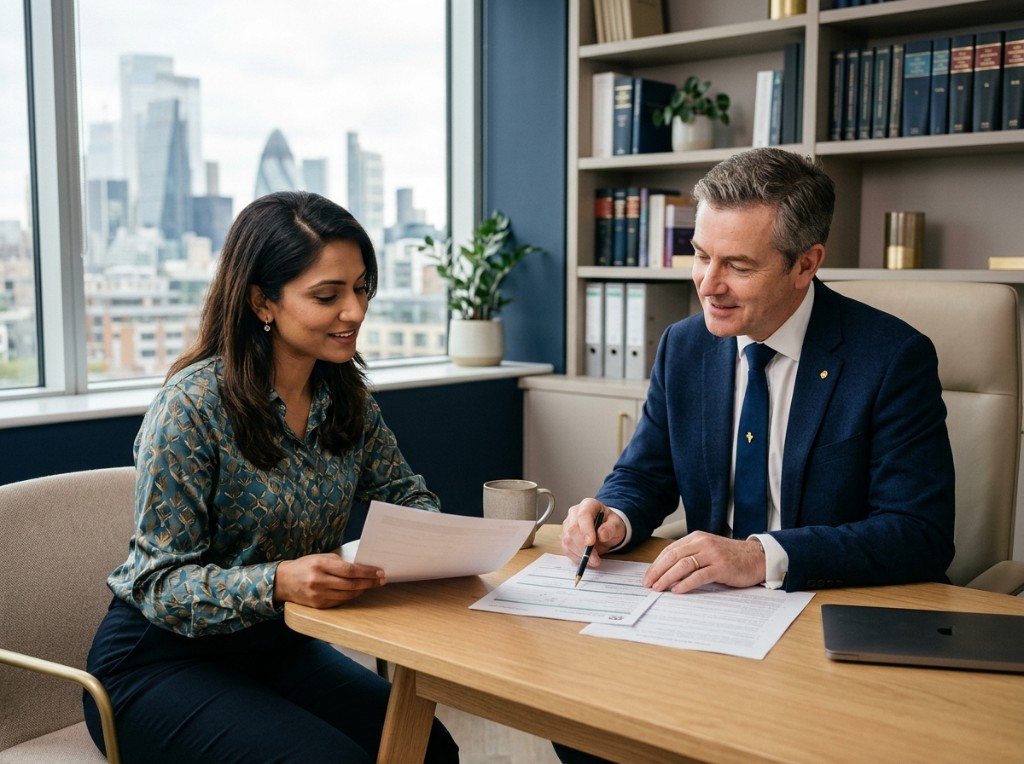 Ballinger Law lawyers reviewing a case together